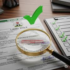 Verified land title document